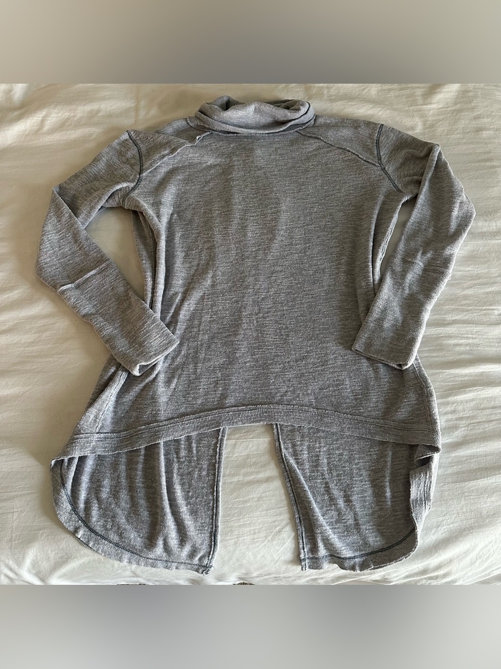 Free People Cowl Neck Open Back Sweater